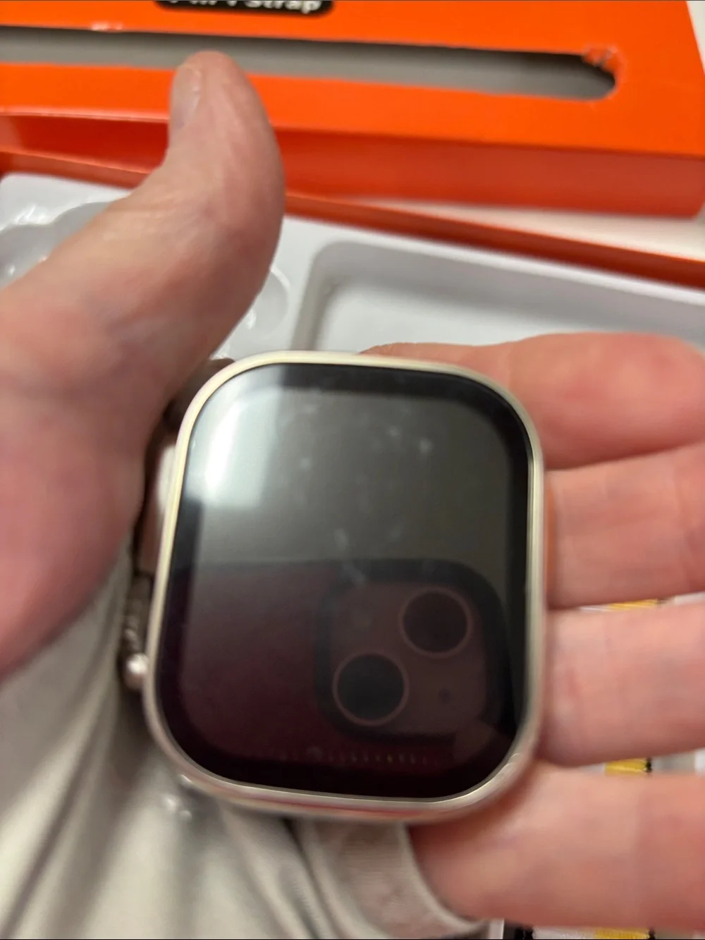 Ultra2 Smartwatch with 7 Interchangeable Straps - Orange Accent